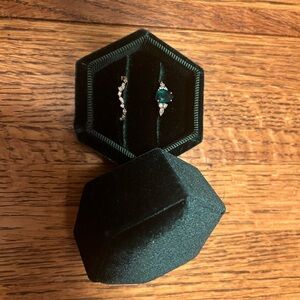 Elegant Blue and Silver Women's Ring